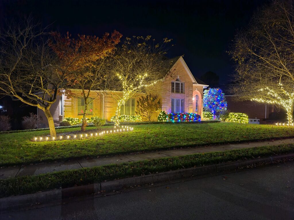 Yards With Stripes (YWS) Christmas Lights installation in Clarksville TN
