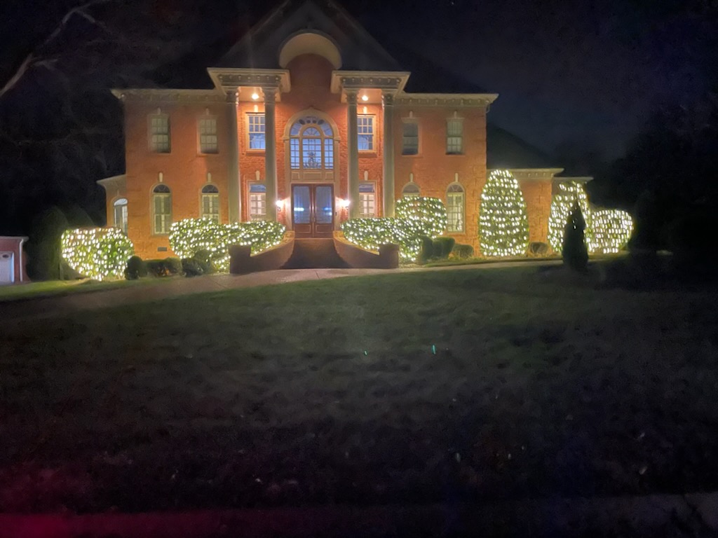 Yards With Stripes (YWS) Christmas Lights installation in Nashville TN